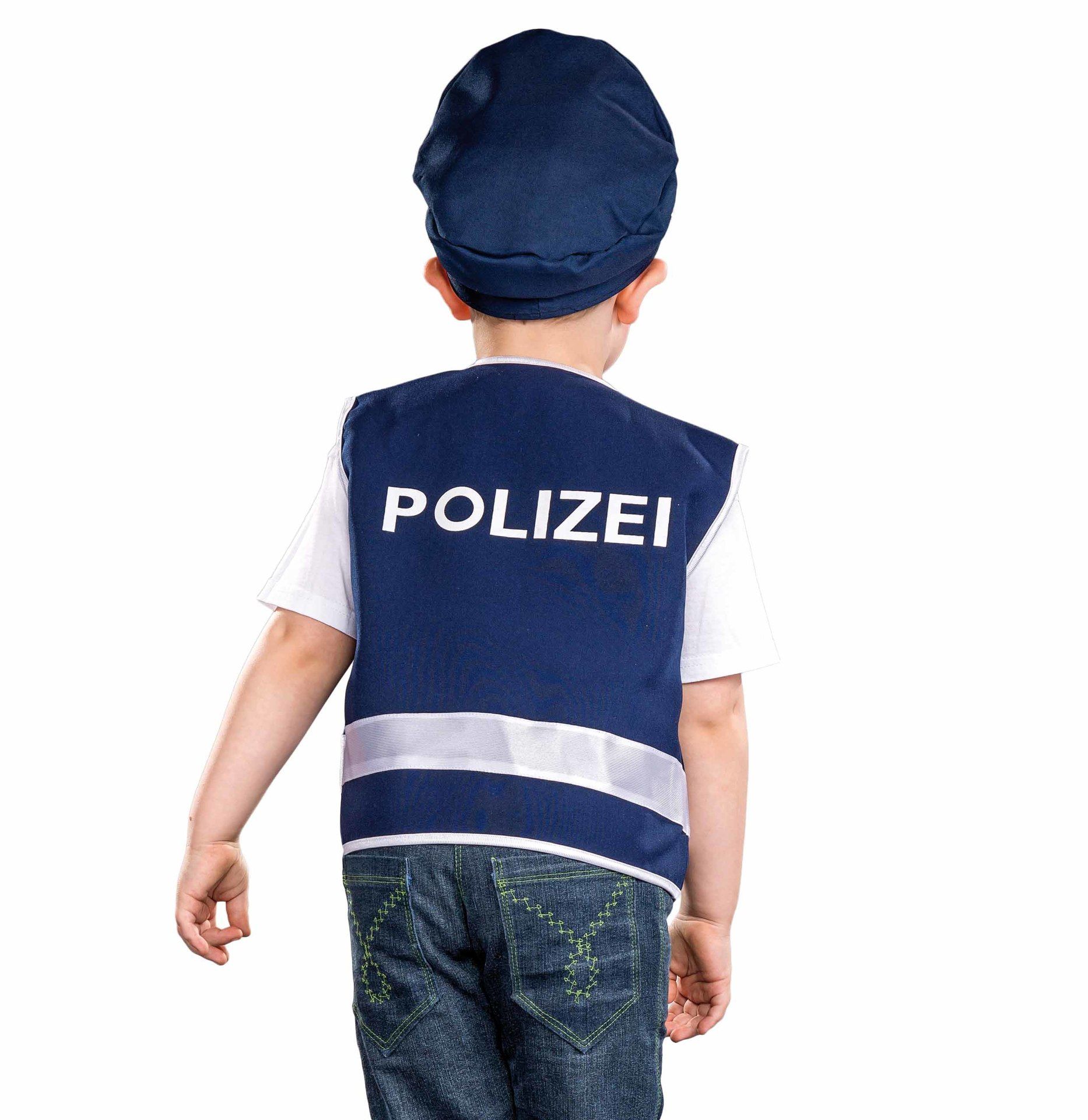 KarnevalsTeufel Spiel-Weste für Kinder Polizei Polizeiweste Verschiedene  Größen 