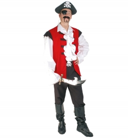 Piratenkostüm Herren Pirat Kapitän Admiral Freibeuter